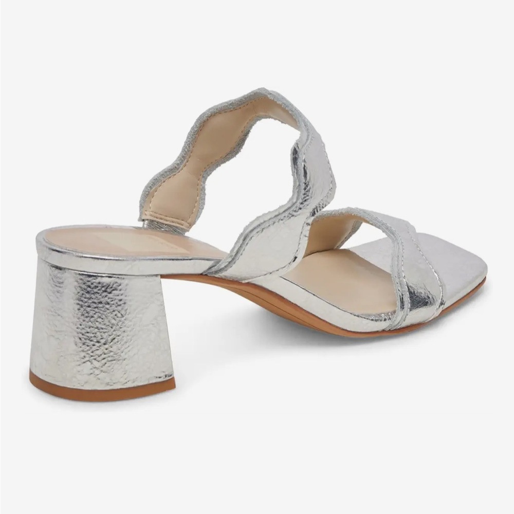 NIB Dolce Vita Ilva Mid Sandal in silver size 7 - Picture 3 of 7